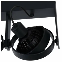 Lampes Industrielles-Luminaires Lucide Spot de plafond Lucide GRIFFON Noir, 2 lumières