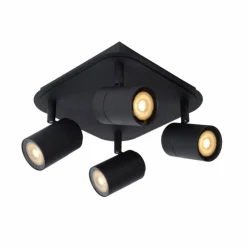 Lampes Industrielles-Luminaires Lucide Spot de plafond Lucide LENNERT LED Noir, 4 lumières