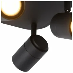 Lampes Industrielles-Luminaires Lucide Spot de plafond Lucide LENNERT LED Noir, 4 lumières
