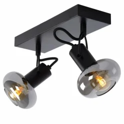 Luminaires Lucide Spot de plafond Lucide MADEE Noir, 2 lumières