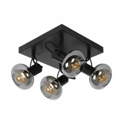 Luminaires Lucide Spot de plafond Lucide MADEE Noir, 4 lumières