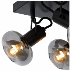 Luminaires Lucide Spot de plafond Lucide MADEE Noir, 4 lumières