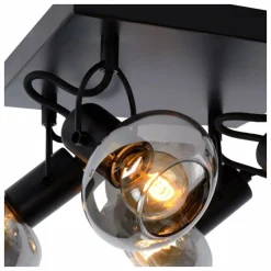 Luminaires Lucide Spot de plafond Lucide MADEE Noir, 4 lumières