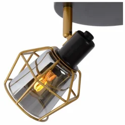 Lampes Vintages & Rétros-Luminaires Lucide Spot de plafond Lucide NILA Noir, 2 lumières