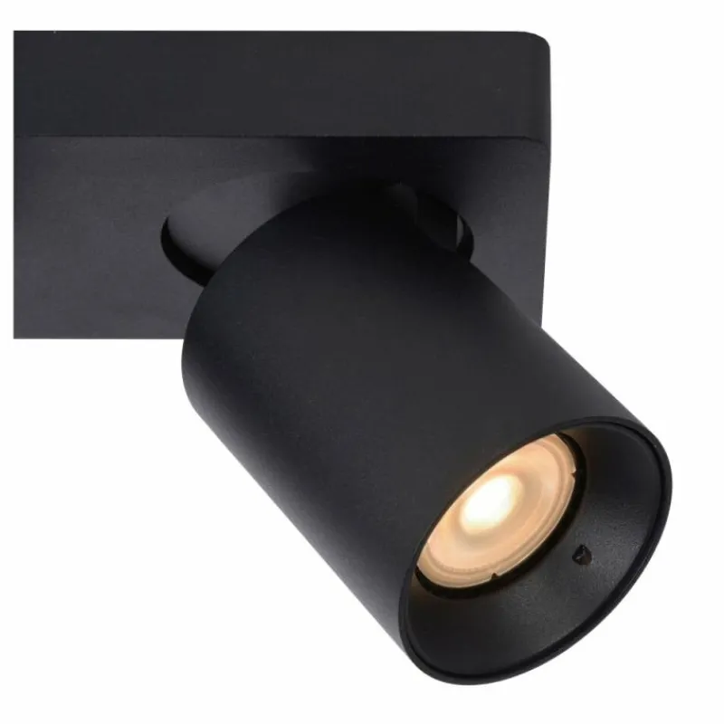 Luminaires Lucide Spot de plafond Lucide NIGEL LED Noir, 2 lumières* Éclairage Led