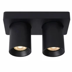 Luminaires Lucide Spot de plafond Lucide NIGEL LED Noir, 2 lumières* Éclairage Led