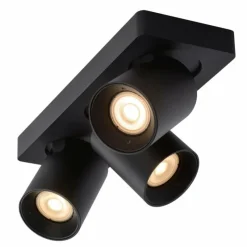 Luminaires Lucide Spot de plafond Lucide NIGEL LED Noir, 3 lumières* Éclairage Led