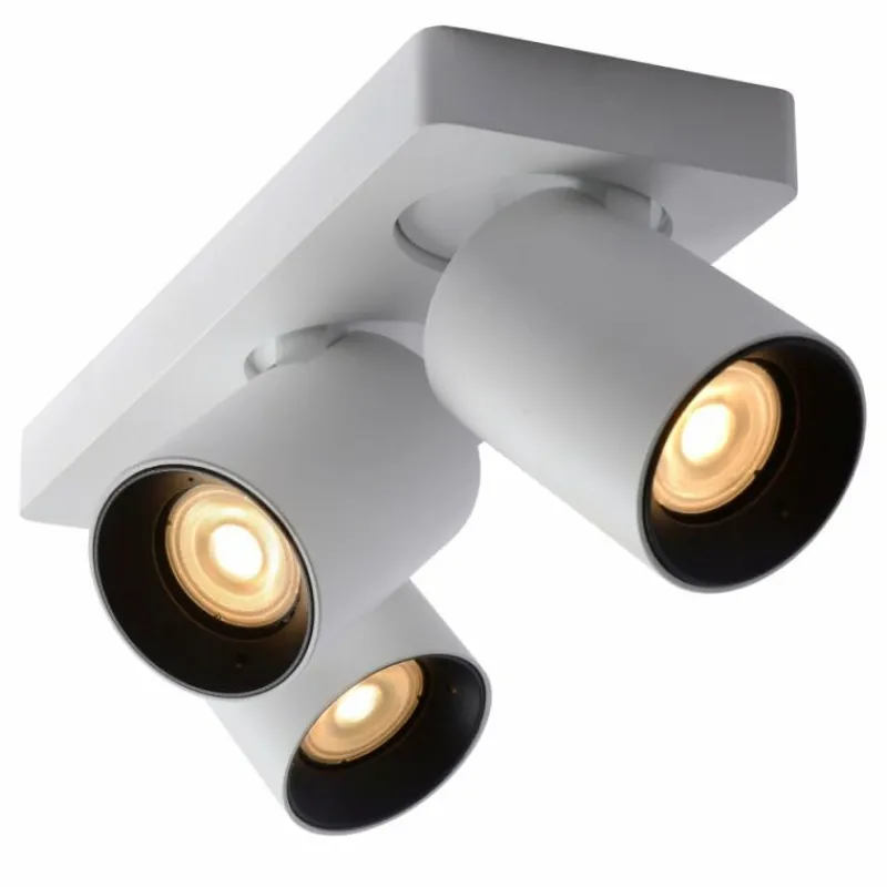 Luminaires Lucide Spot de plafond Lucide NIGEL LED Blanc, 3 lumières* Éclairage Led