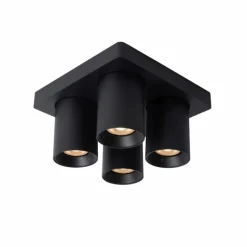 Luminaires Lucide Spot de plafond Lucide NIGEL LED Noir, 4 lumières* Éclairage Led