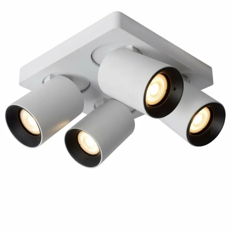 Luminaires Lucide Spot de plafond Lucide NIGEL LED Blanc, 4 lumières* Éclairage Led