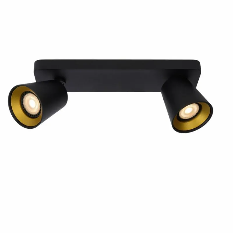 Luminaires Lucide Spot de plafond Lucide TURNON LED Noir, 2 lumières* Éclairage Led