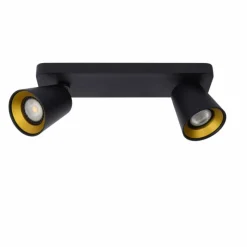 Luminaires Lucide Spot de plafond Lucide TURNON LED Noir, 2 lumières* Éclairage Led