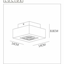 Luminaires Scandinaves-Luminaires Lucide Spot de plafond Lucide XIRAX LED Blanc, 1 lumière