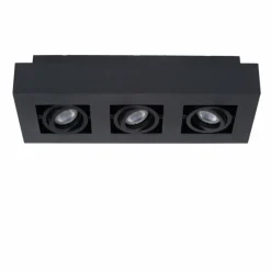 Luminaires Scandinaves-Luminaires Lucide Spot de plafond Lucide XIRAX LED Noir, 3 lumières