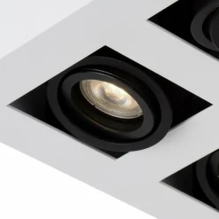 Luminaires Scandinaves-Luminaires Lucide Spot de plafond Lucide XIRAX LED Blanc, 4 lumières