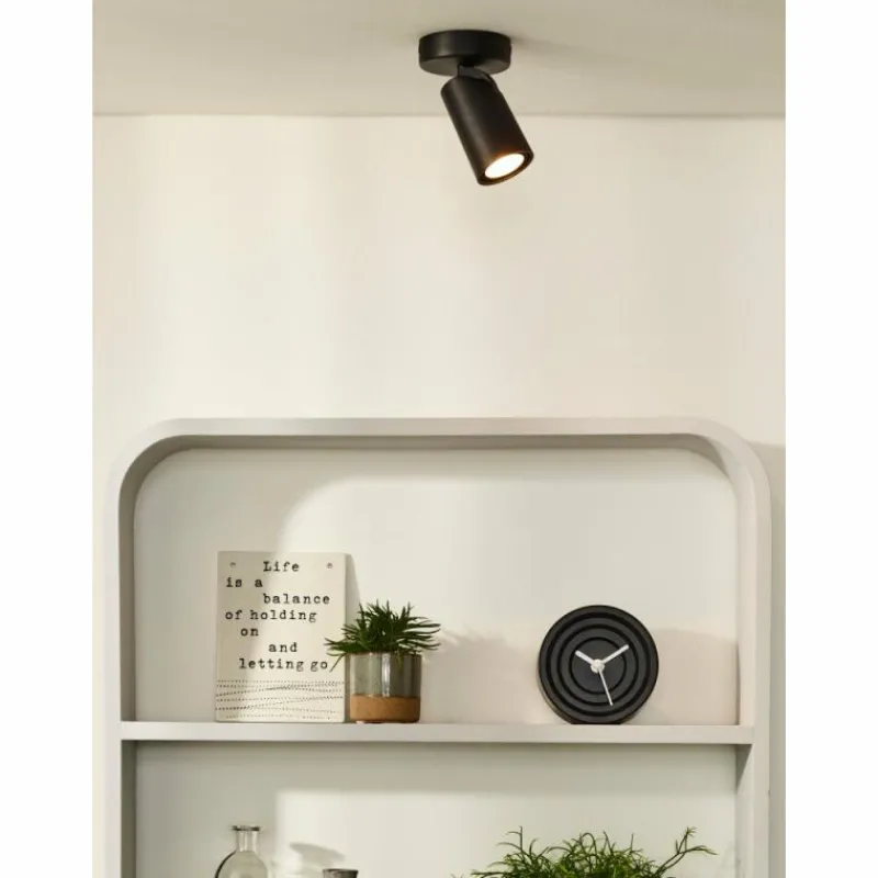 Luminaires Scandinaves-Luminaires Lucide Spot de plafond Lucide XYRUS LED Noir, 1 lumière
