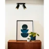 Luminaires Scandinaves-Luminaires Lucide Spot de plafond Lucide XYRUS LED Noir, 2 lumières