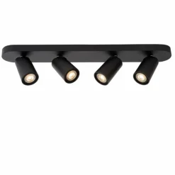 Luminaires Scandinaves-Luminaires Lucide Spot de plafond Lucide XYRUS LED Noir, 4 lumières