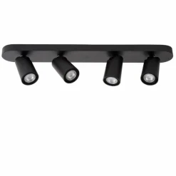 Luminaires Scandinaves-Luminaires Lucide Spot de plafond Lucide XYRUS LED Noir, 4 lumières