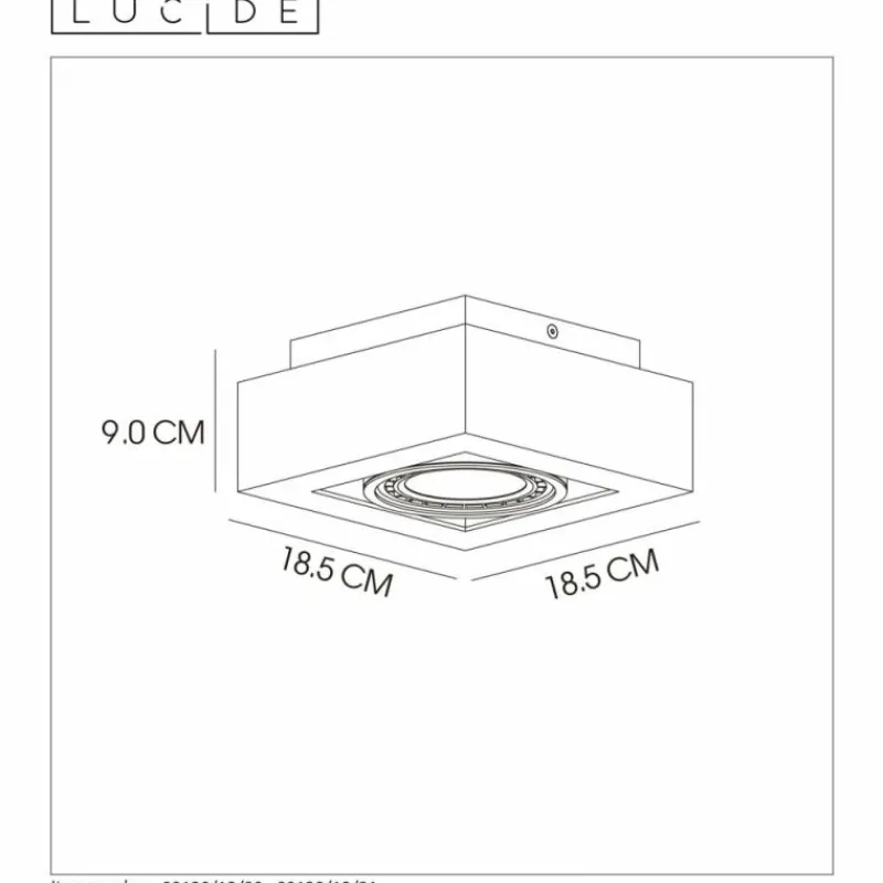 Luminaires Lucide Spot de plafond Lucide ZEFIX LED Blanc, 1 lumière* Éclairage Led