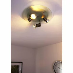 Sonstiges Spot de plafond Nickel mat, 3 lumières* Spots Et Projecteurs