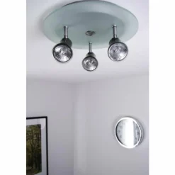 Sonstiges Spot de plafond Nickel mat, 3 lumières* Spots Et Projecteurs