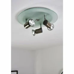 Sonstiges Spot de plafond Nickel mat, 3 lumières* Spots Et Projecteurs