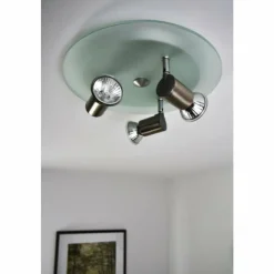 Sonstiges Spot de plafond Nickel mat, 3 lumières* Spots Et Projecteurs