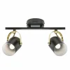 Lampes Industrielles-Luminaires Nordlux Spot de plafond Nordlux LOTUS Laiton, Noir, 2 lumières