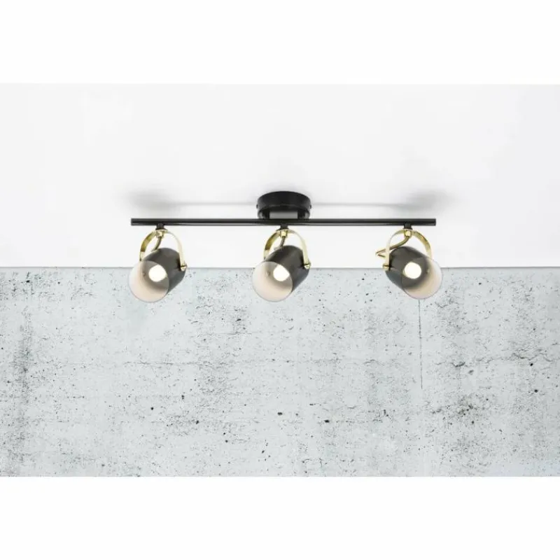 Lampes Industrielles-Luminaires Nordlux Spot de plafond Nordlux LOTUS Noir, 3 lumières