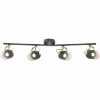 Lampes Industrielles-Luminaires Nordlux Spot de plafond Nordlux LOTUS Laiton, Noir, 4 lumières
