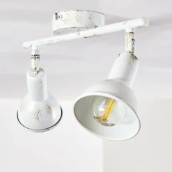 Lampes Dorées-hofstein Spot de plafond Polmak Or, Blanc, 2 lumières