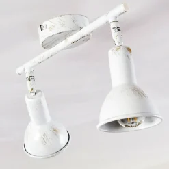 Lampes Dorées-hofstein Spot de plafond Polmak Or, Blanc, 2 lumières