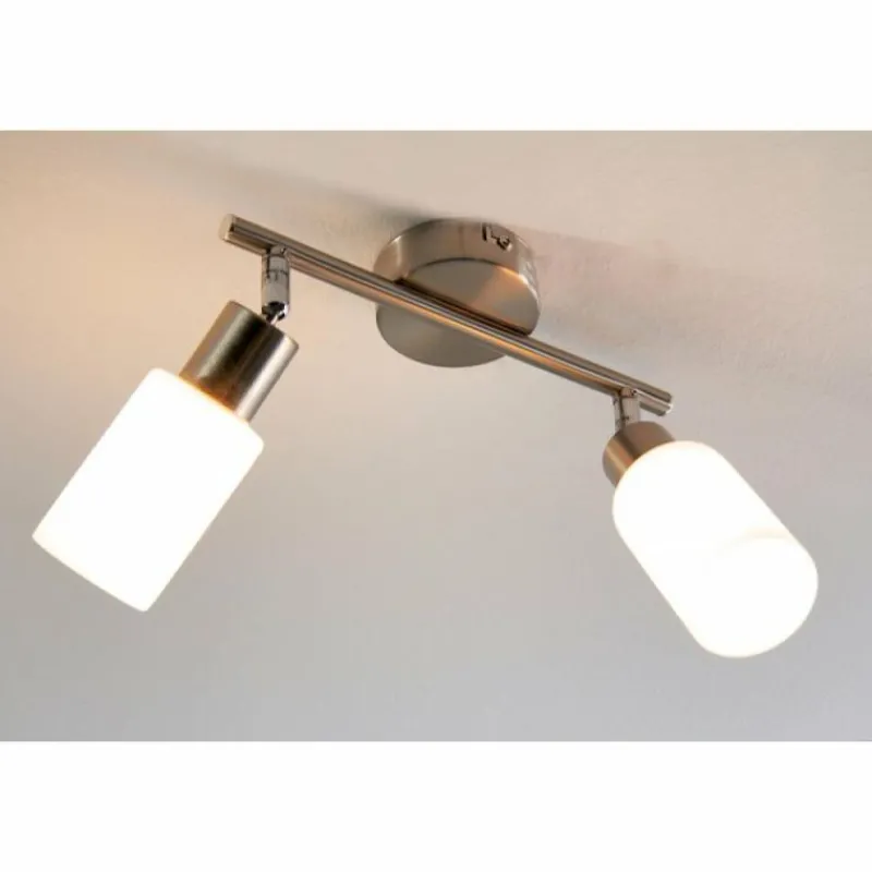 Luminaires Rustiques-Luminaires Reality Spot de plafond Reality Acier inoxydable, Blanc