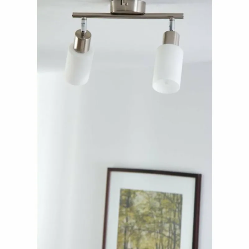 Luminaires Rustiques-Luminaires Reality Spot de plafond Reality Acier inoxydable, Blanc