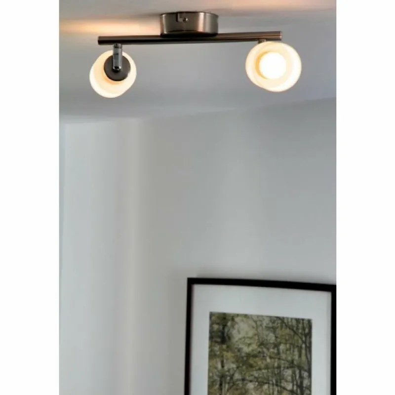 Luminaires Rustiques-Luminaires Reality Spot de plafond Reality Acier inoxydable, Blanc