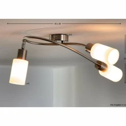 Luminaires Reality Spot de plafond Reality MARS Acier inoxydable, Blanc, 3 lumières