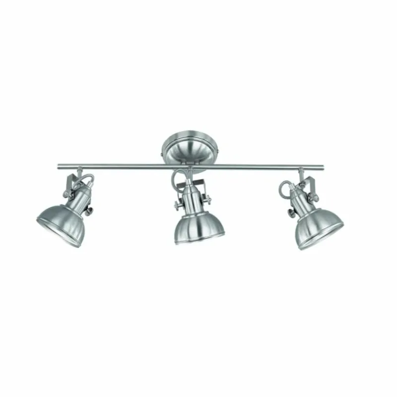 Lampes Industrielles-Luminaires Reality Spot de plafond Reality Nickel mat, 3 lumières