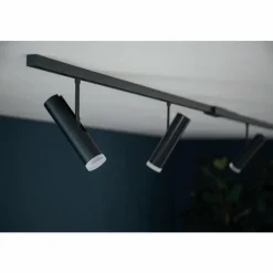 SCHÖNER WOHNEN-Kollektion Spot de plafond SCHÖNER-WOHNEN-Kollektion HV-Track Lina Stina LED Noir, 1 lumière* Éclairage Led