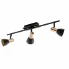 Luminaires Eglo Spot Eglo BARNHAM Cuivre, Noir, 3 lumières* Spots Et Projecteurs