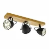 Lampes Vintages & Rétros-Luminaires Eglo Spot Eglo GATEBECK Brun, 3 lumières