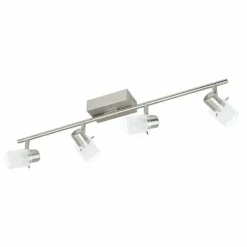 Luminaires Eglo Spot Eglo ORVIETO 1 LED Nickel mat, 4 lumières