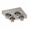 Luminaires Eglo Spot Eglo ROBLEDO Nickel mat, 4 lumières* Éclairage Led
