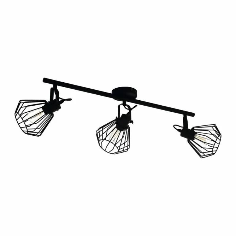 Luminaires Eglo Spot Eglo TABILLANO Noir, 3 lumières* Spots Et Projecteurs