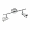 Luminaires Eglo Spot Eglo TIBERIO LED Chrome, 2 lumières* Éclairage Led