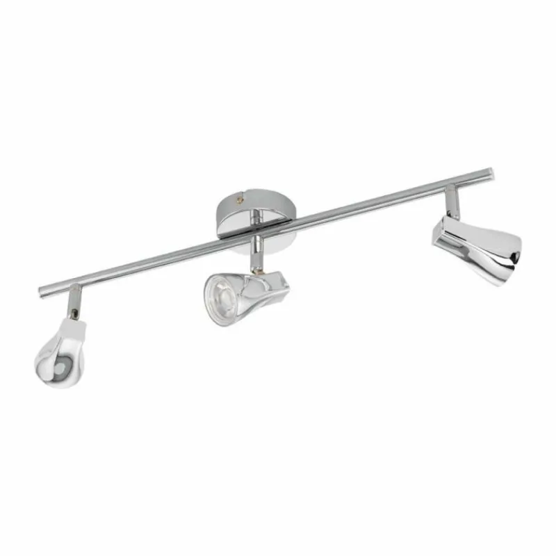 Luminaires Eglo Spot Eglo TIBERIO LED Chrome, 3 lumières* Éclairage Led