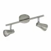 Luminaires Eglo Spot Eglo TIBERIO LED Nickel mat, 2 lumières* Éclairage Led