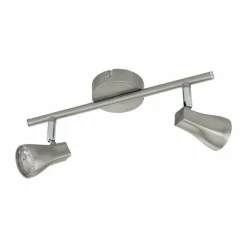 Luminaires Eglo Spot Eglo TIBERIO LED Nickel mat, 2 lumières* Éclairage Led