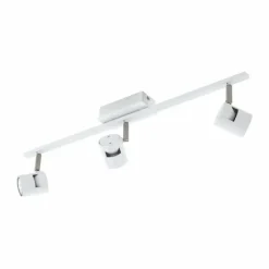 Luminaires Eglo Spot Eglo VERGIANO Nickel mat, Blanc, 3 lumières* Spots Et Projecteurs