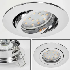 hofstein Spot encastrable Kerrouan LED Chrome, 1 lumière
